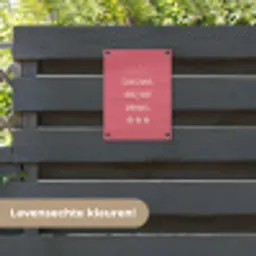 BBQ - Quote - Roze - Zomer tuinposter los doek klein -sfeer3