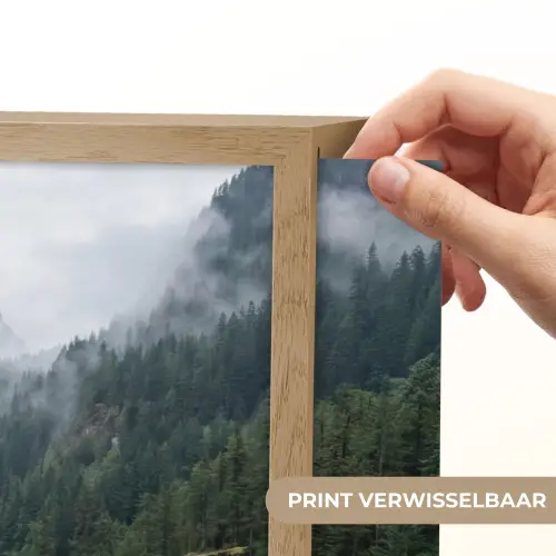 Waterval - Bomen - Bergen Light Box met batterij (Wandlamp) middel -USP_websiteprintNL