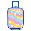 Madeliefjes op regenboogachtergrond Kinderkoffer - Blauw klein -zz3dotto