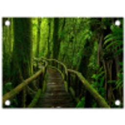 Groene Oase van Rust tuinposter los doek klein -3d