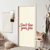 Don't lose your fire - Rood - Wit - Minimalistisch deurposter klein -sfeer6