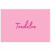 Toedeloe - Roze - Minimalistisch poster papier klein -3d
