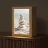 Stenen - Stapel - Zand - Zee Light Box met kabel (Tafellamp) klein -z3d_website