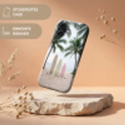 Surfboard - Palmbomen - Kleurrijk Toughcase MagSafe Apple iPhone 17 klein -USP_RandenV_DE