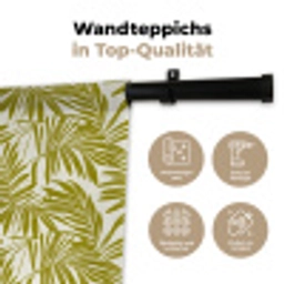 Palmblad - Patroon - Groen Wandkleed katoen klein 269 -tsfeer2_DE