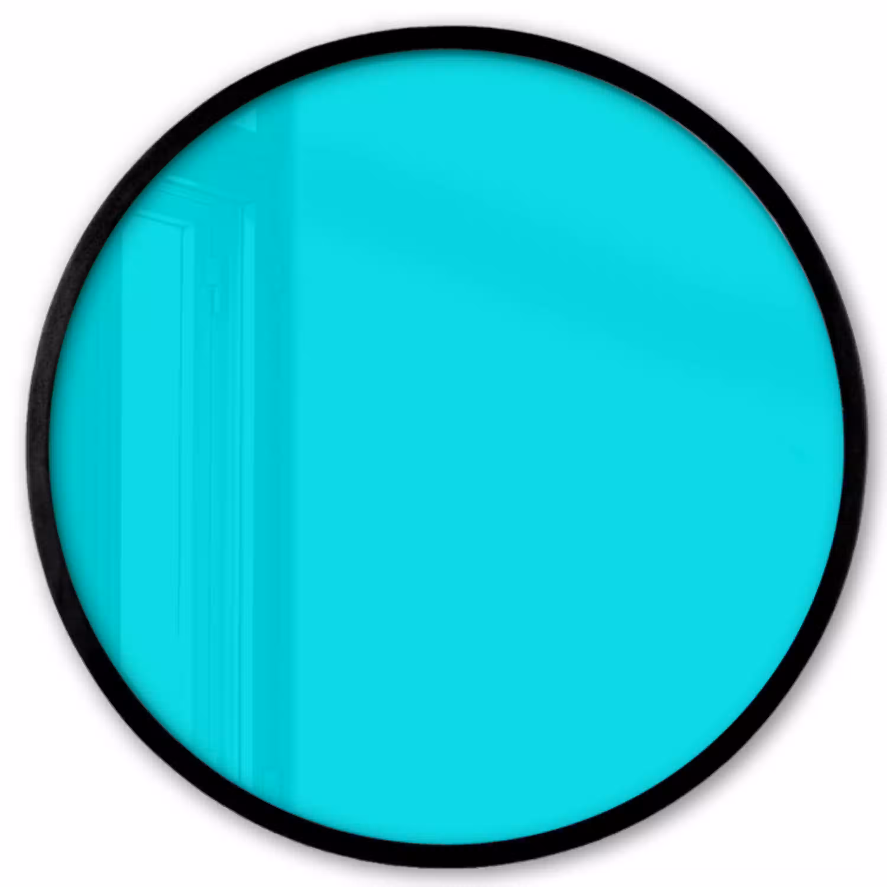 Vivid - Aquamarine - Turkoois Fotolijst rond zonder passe partout klein 856 -3d