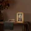 Uil - Vogel - Bloemen - Planten - Botanisch Light Box met kabel (Tafellamp) klein -sfeer4