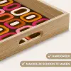 Modern - Retro - Kleurrijk Dienblad Rechthoek middel 911 -USP_HandgreepNL