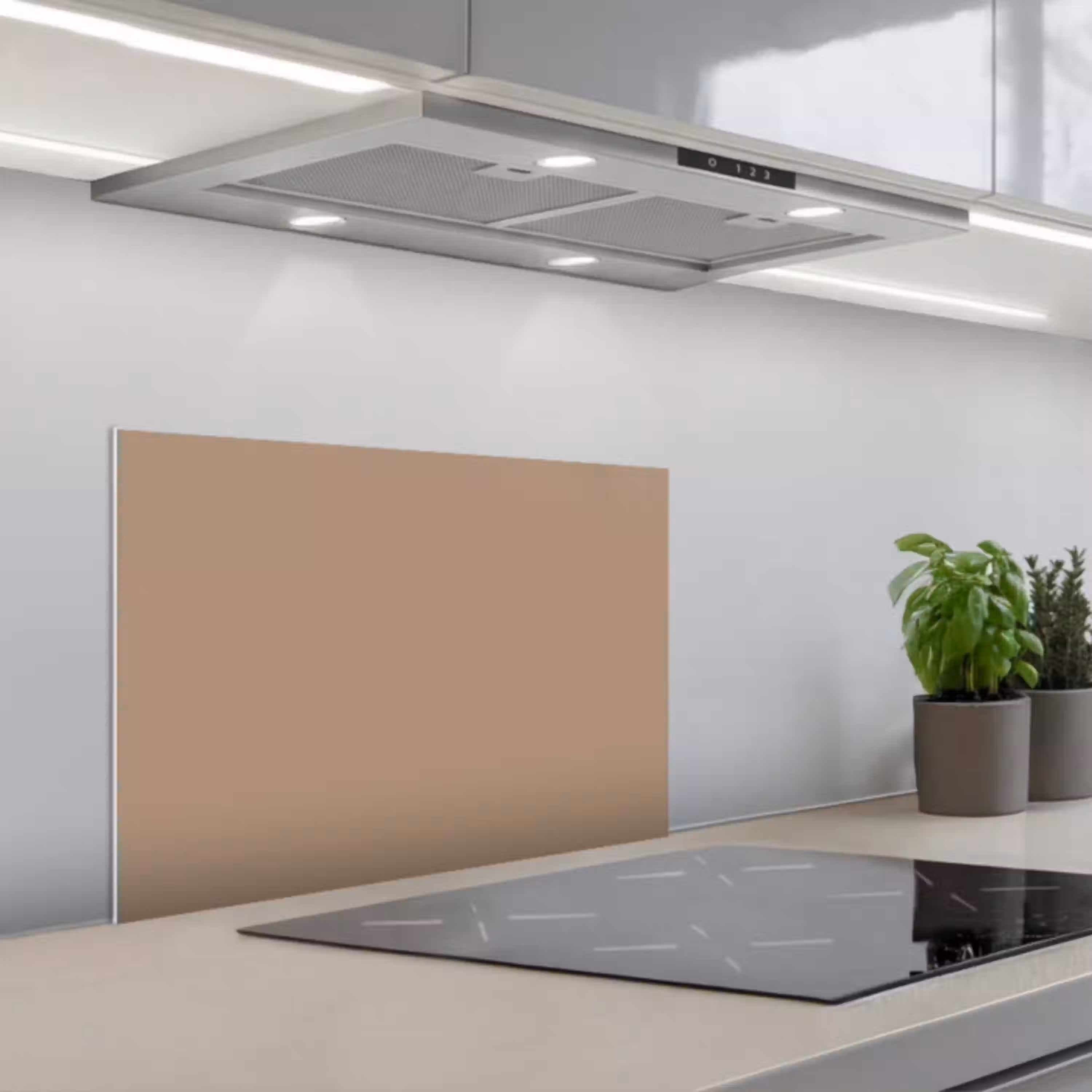 Bakery brown - Interieur - Aardetinten keuken achterwand spatscherm klein 900 -3d_schuin