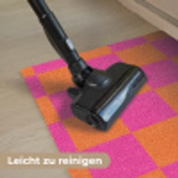 Schaakbord print - Oranje - Roze - Blokjes Deurmat klein -reinigen_DE