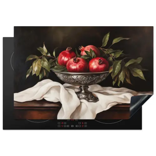 Granaatappels - Klassiek - Vintage Inductie beschermer vinyl 3mm klein -3d