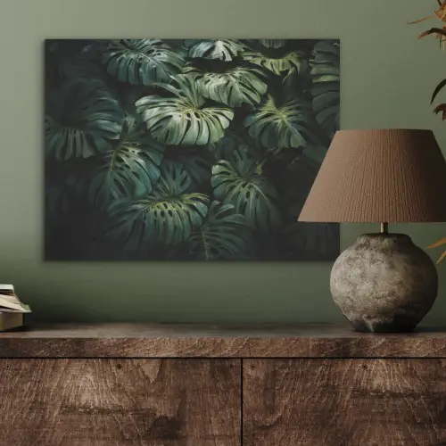 Plant - Monstera - Lichtinval PET vilt klein -sfeer2