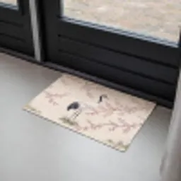 Aziatisch - Kraanvogel - Beige Deurmat klein -sfeer2