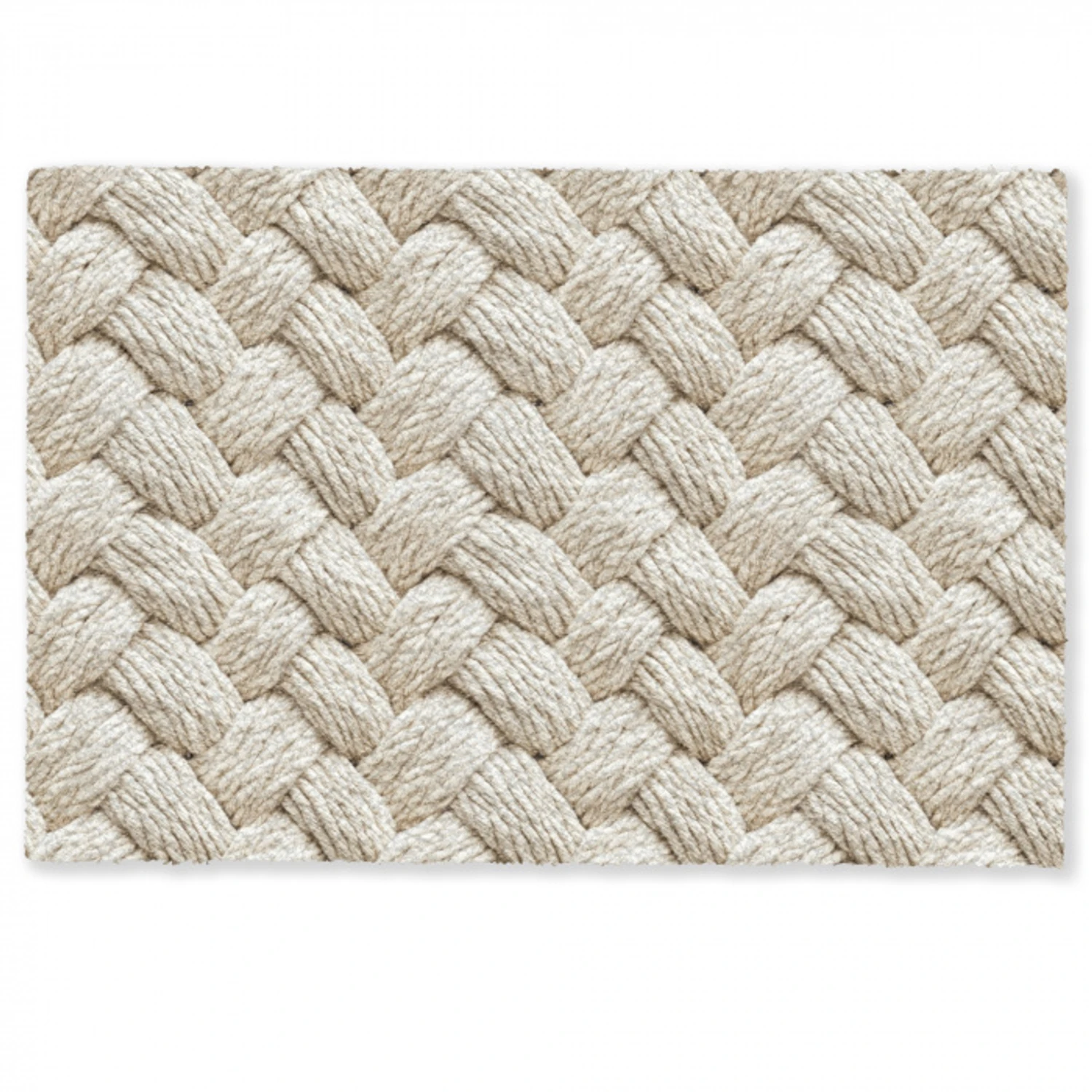 Touw - Gebreid - Beige Deurmat klein 898 -zkaufland3d