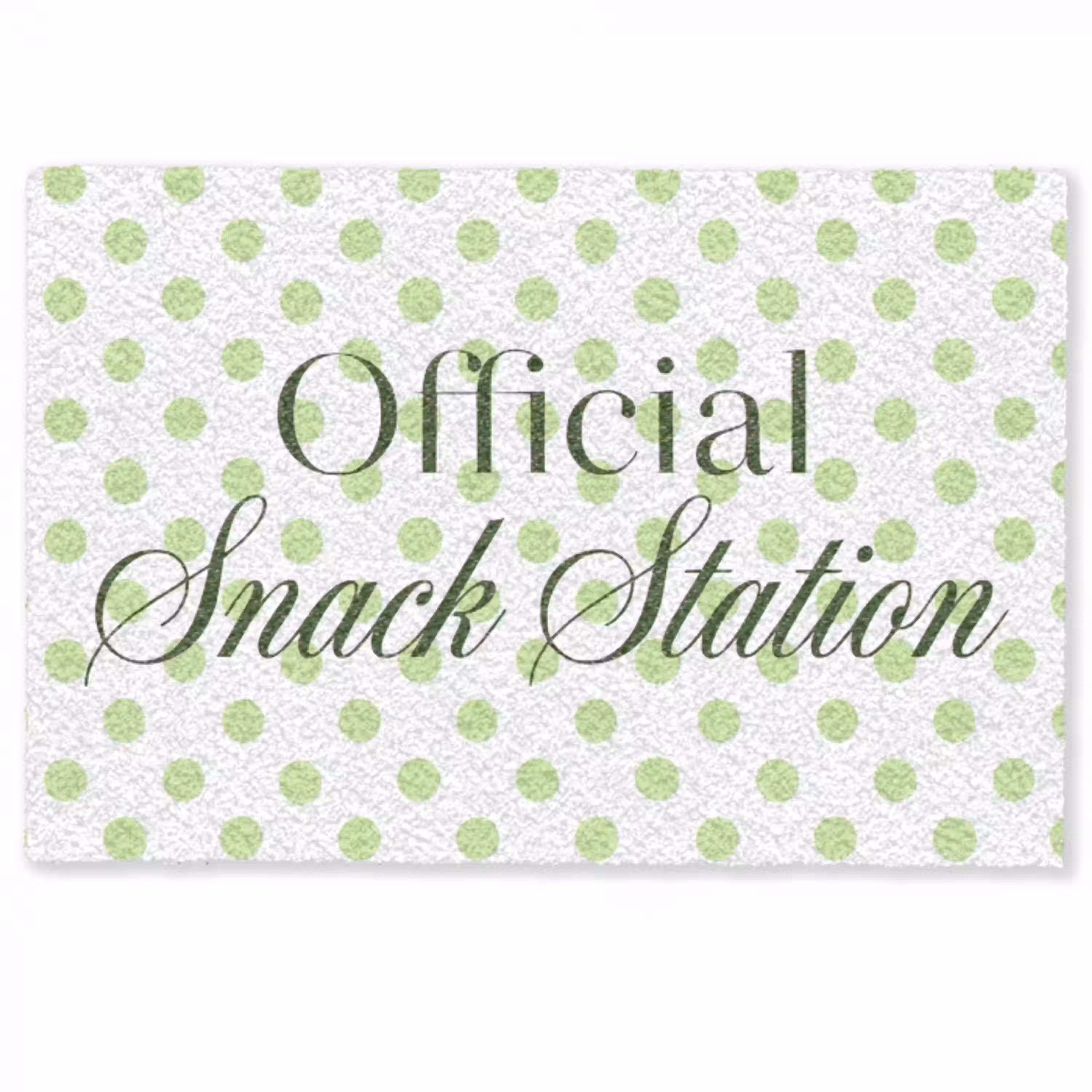 Snack Station - Groen - Stippen Deurmat klein -zkaufland3d