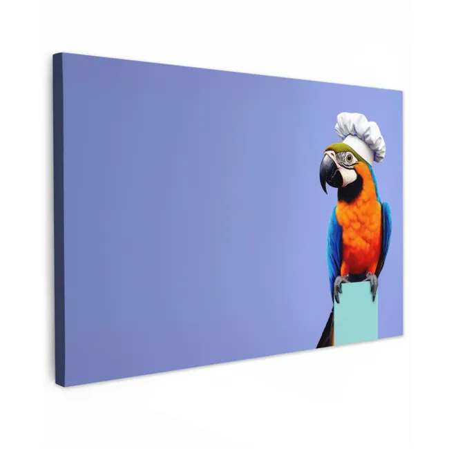 papegaai-3-2-gigapixel-standard-v2-6x Tuinposter op houten frame 2 cm dik klein -3d