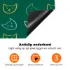 Donkergroen - Gezichten - Katten - Kleuren Inductie beschermer vinyl 3mm klein 276 -zzzzzzz-td-onderkant