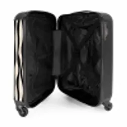 Abstract - Zwarte line-art NBS - Handbagage koffer - Kinderen Unisex middel -binnenkant
