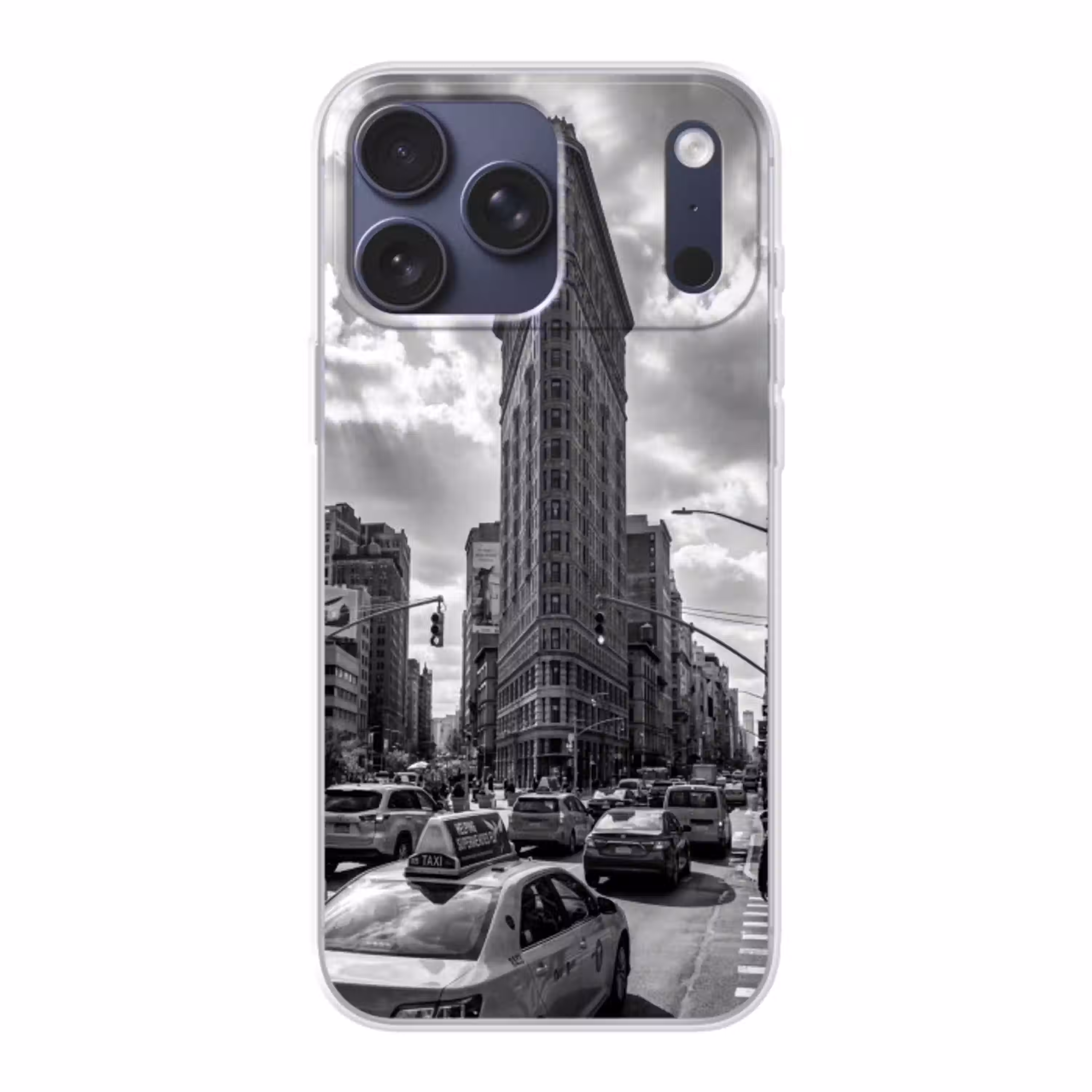 Gebouw - Hoogbouw - Stad - Architectuur - Zwart-wit Telefoonhoesje iPhone 17 Pro Max klein -3d