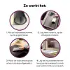 100% that bitch - Blauw - Wit Inductie beschermer vinyl 3mm klein -zzzzzzz-cc-werking
