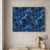 Donker - Blauw - Bliksem Textielframe - compleet frame klein 947 -sfeer2
