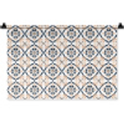 Bladvorm - Patroon - Kleurrijk Wandkleed katoen klein 269 -zz3d