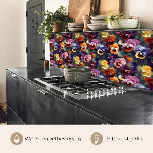 Viooltjes - Kleuren - Bloemblaadjes keuken achterwand 2 middel 871 -usp_NL