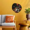 Stilleven met bloemen en een horloge - Schilderij van Abraham Mignon Wandcirkel Organisch Forex 3mm klein -sfeer4