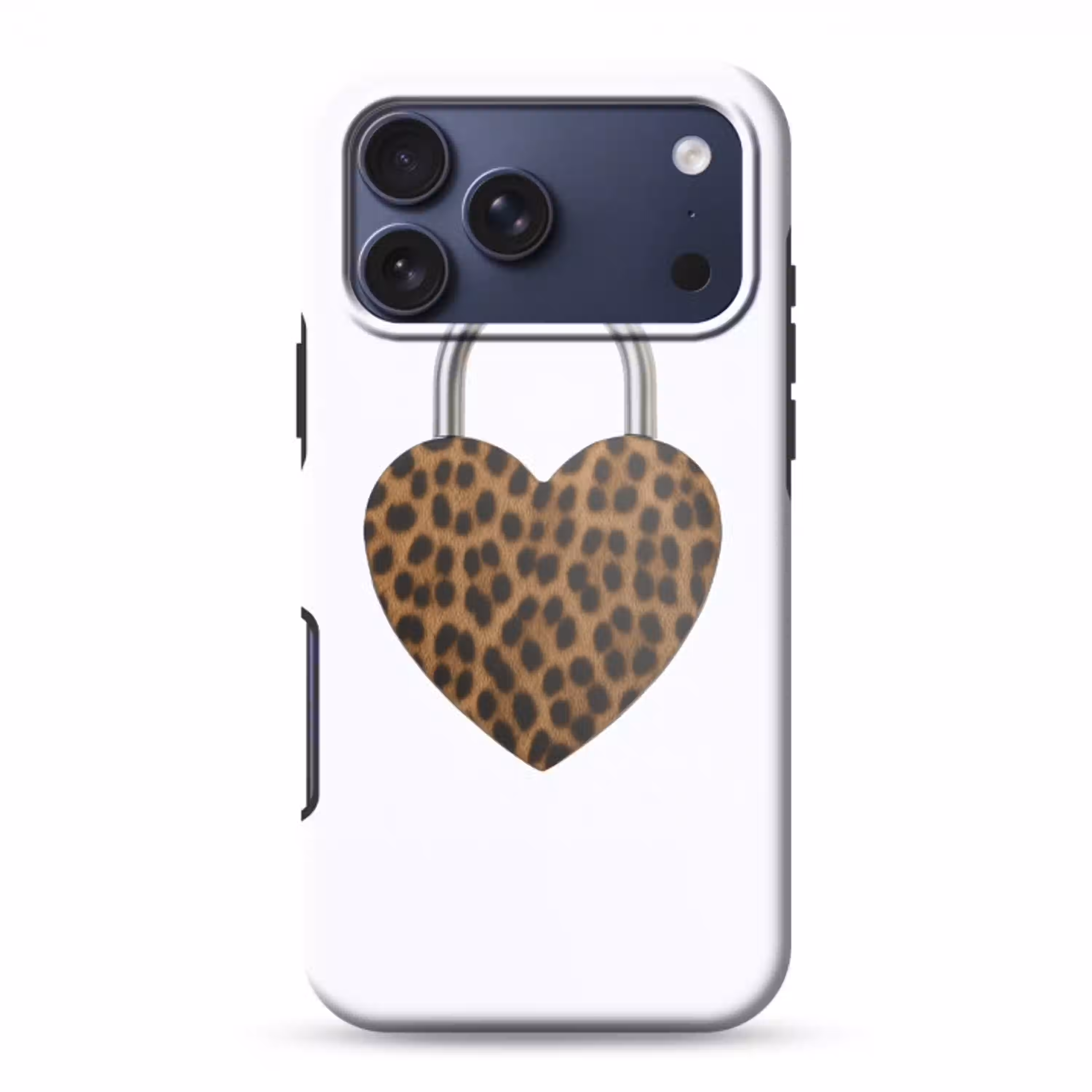Slot - Hartvormig - Bruin - Panterprint Toughcase MagSafe Apple iPhone 17 Pro Max klein -3d