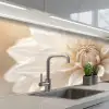 Bloem - Dahlia - Wit keuken achterwand 2 middel -3d_schuin