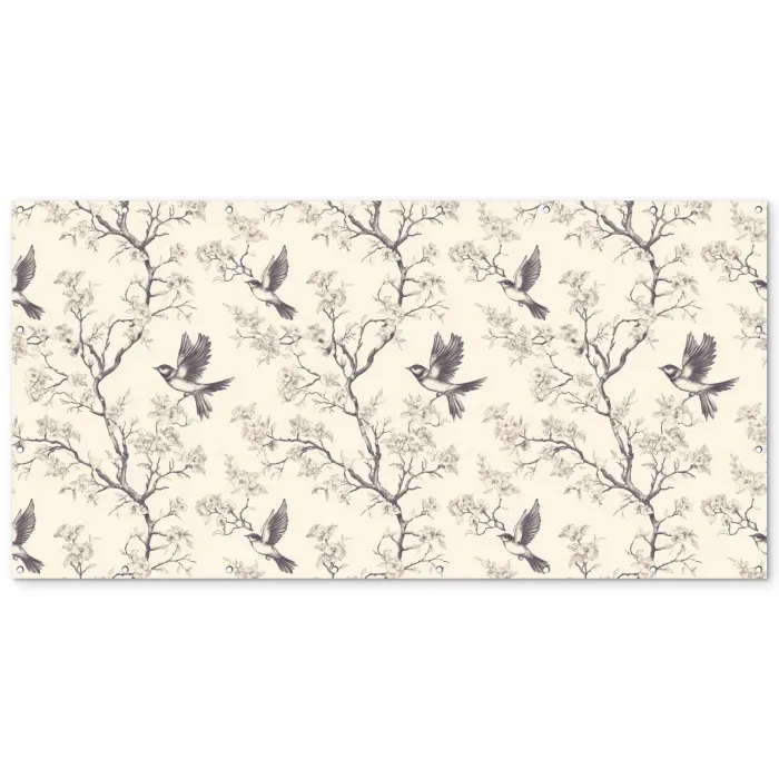 Takken - Vogels - Beige Balkonbeschermer Duitsland klein 596 -zz_3d
