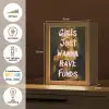 Kroon - Vrouw - Jurk - Opvallend Light Box met kabel (Tafellamp) klein -USP_NL