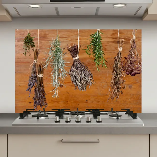 Gedroogde kruiden keuken achterwand spatscherm klein -3d_website