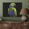 Papegaai - Veren - Opvallend - Groen PET vilt klein -sfeer2