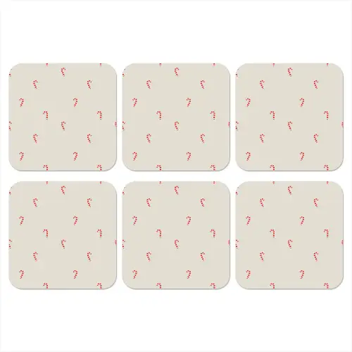 Patroon - Zuurstokken - Beige onderzetter kurk middel 366 -3d