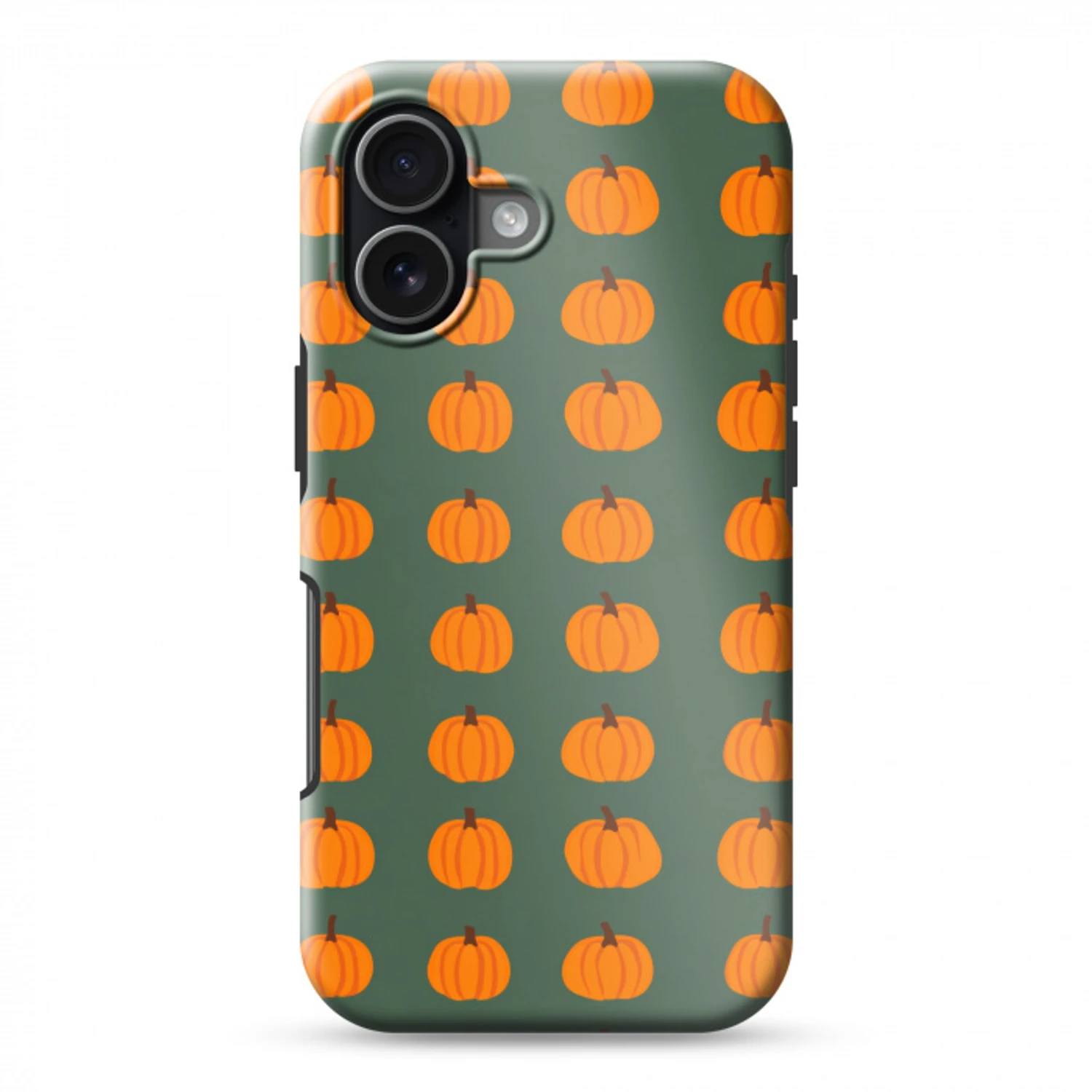 Pompoen - Patroon - Oranje Toughcase MagSafe Apple iPhone 17 klein 1017 -3d