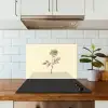 Illustratie - Zwart - Roos keuken achterwand spatscherm klein -sfeer2