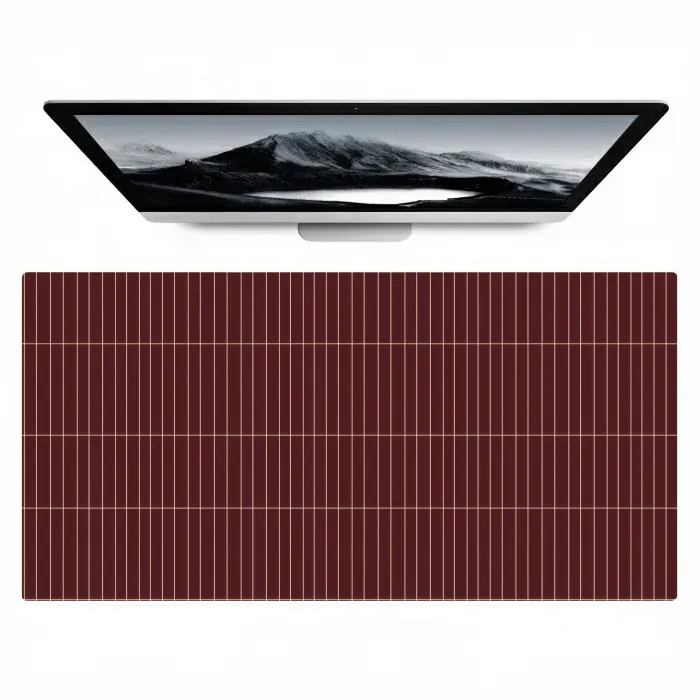Lijnen - Patroon - Bordeaux Muismat XXL klein 681 -zzz3d