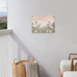 Kraanvogels - Natuur - Roze tuinposter los doek klein -sfeer8