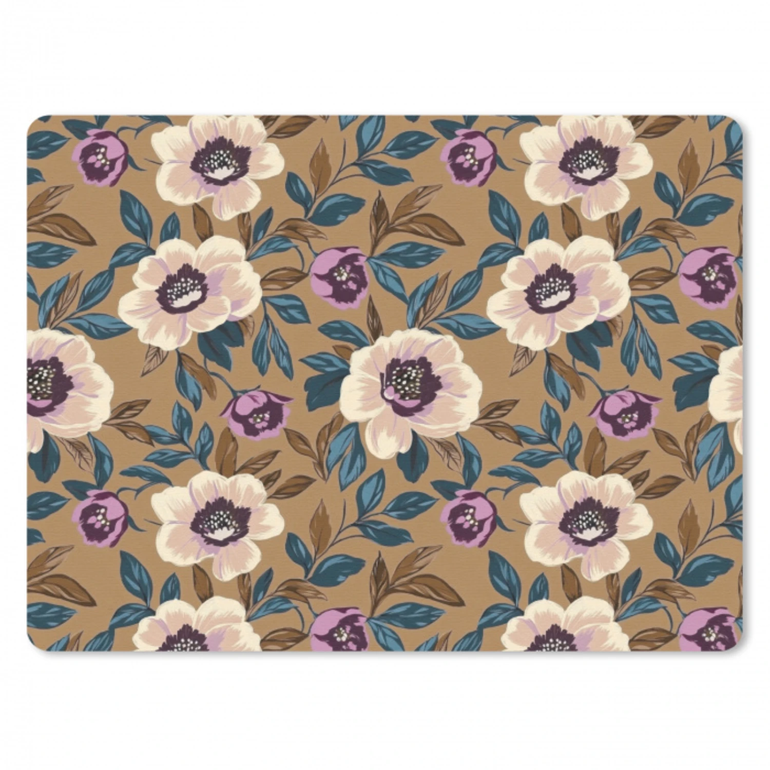 Floraal - Stilleven - Kleurrijk muismat rubber klein 262 -3d