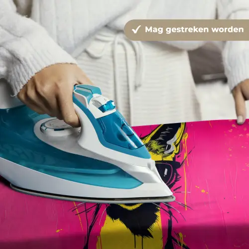 Kat - Art - Zonnebril - Roze Wandkleed katoen klein -sfeer9