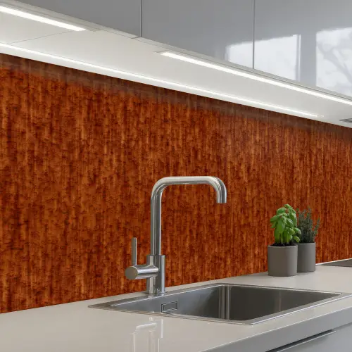 Rood - Bruin - Metaal - Roest keuken achterwand 2 middel 871 -3d_schuin