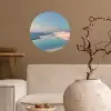 Duinen - Waterplas - Oneindige rust Wandcirkel behangsticker klein -sfeer1
