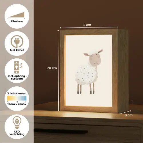 Schaap - Boerderij dier - Dieren Light Box met kabel klein -USP_NL