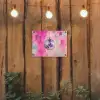 Discobal - Pink - Verf tuinposter los doek klein -sfeer1