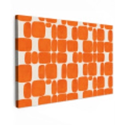 Patroon - Retro - Oranje canvas 2cm klein 34 -z3d