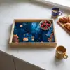 Koraalrif - Vissen - Oceaan - Blauw Dienblad Rechthoek middel -sfeer2