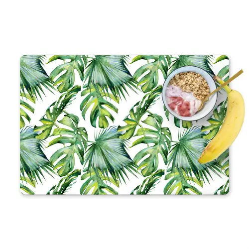 Monstera - Palmblad - Jungle - Tropisch Placemat vinyl groot -zzzproduct_Kitchenyeah-website