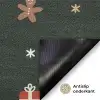 Patroon - Kerstsymbolen - Groen Deurmat klein 898 -antislip_NL