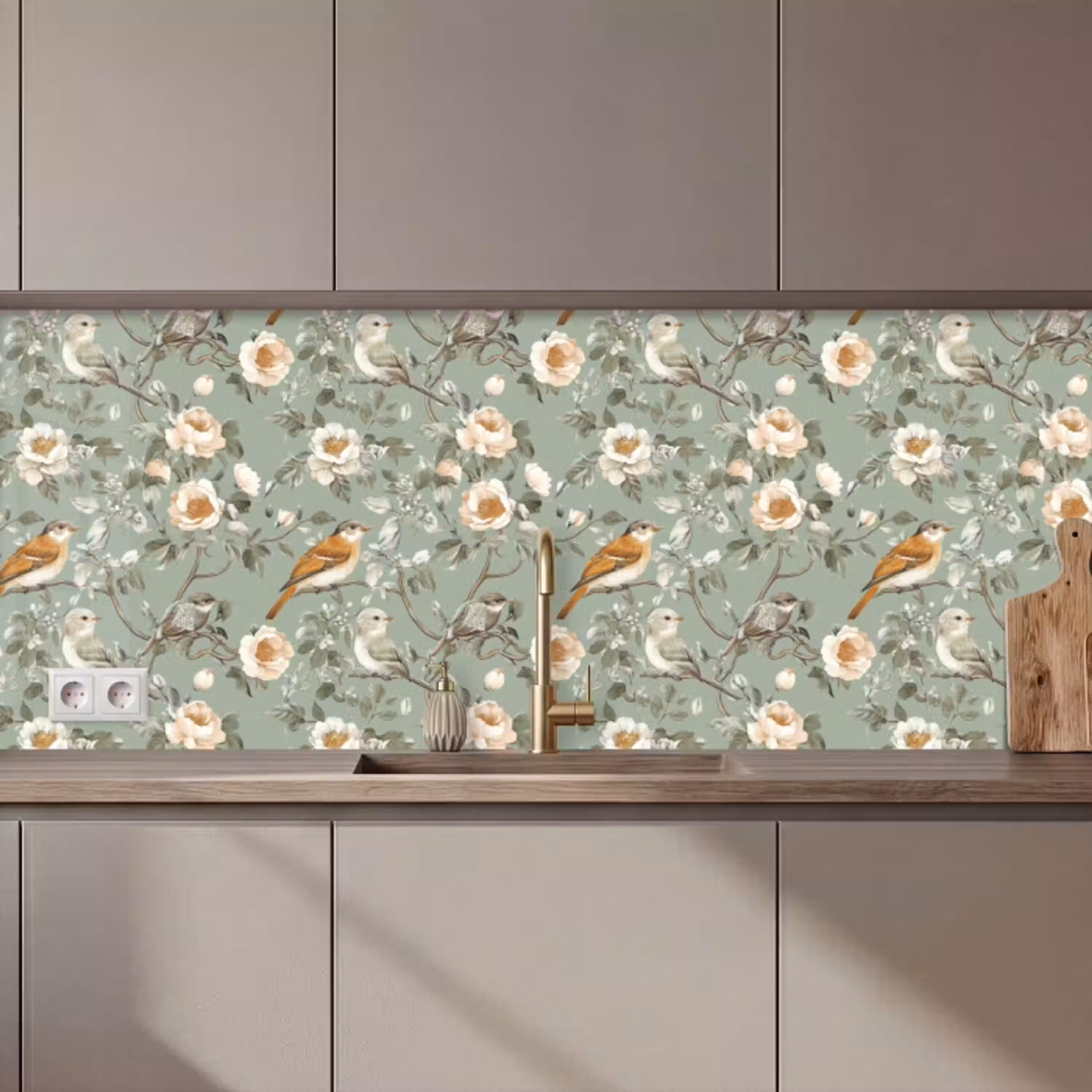 Roze - Vogels - Kleurrijk keuken achterwand 2 middel 871 zz_3dshopping